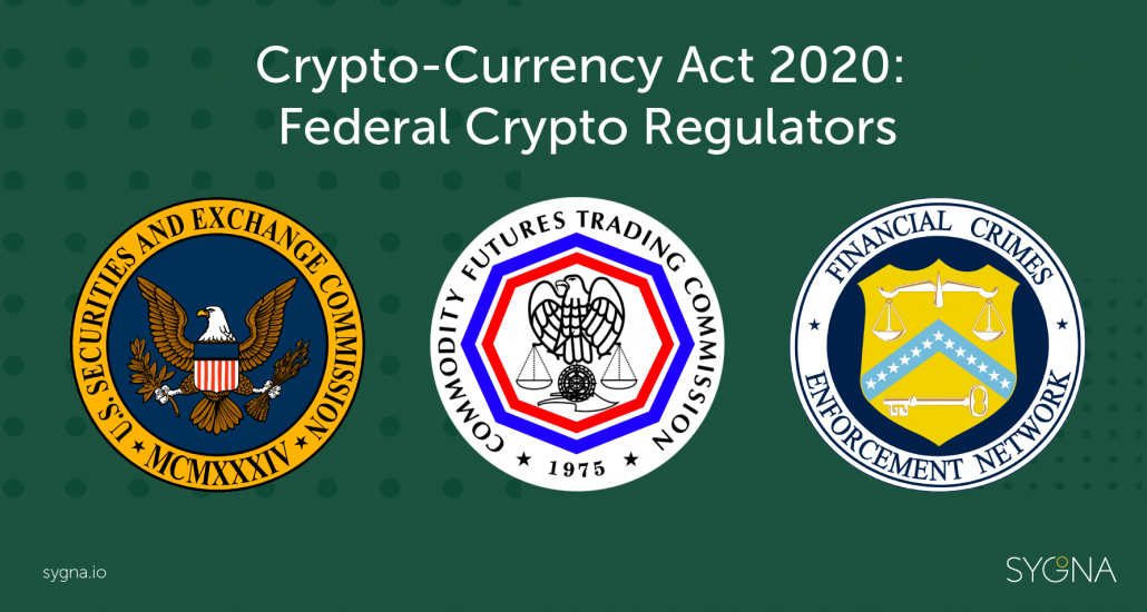 The 3 "Federal Crypto Regulators" in the U.S.  (link to share)