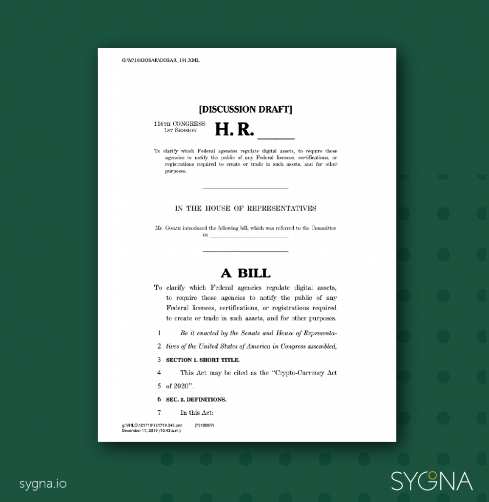 crypto currency act