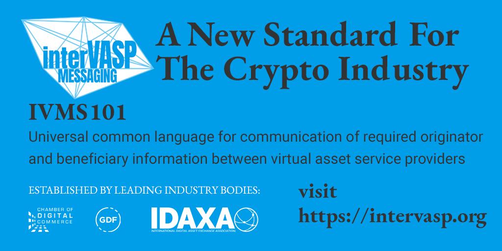 IVMS101 crypto standard for VASPs